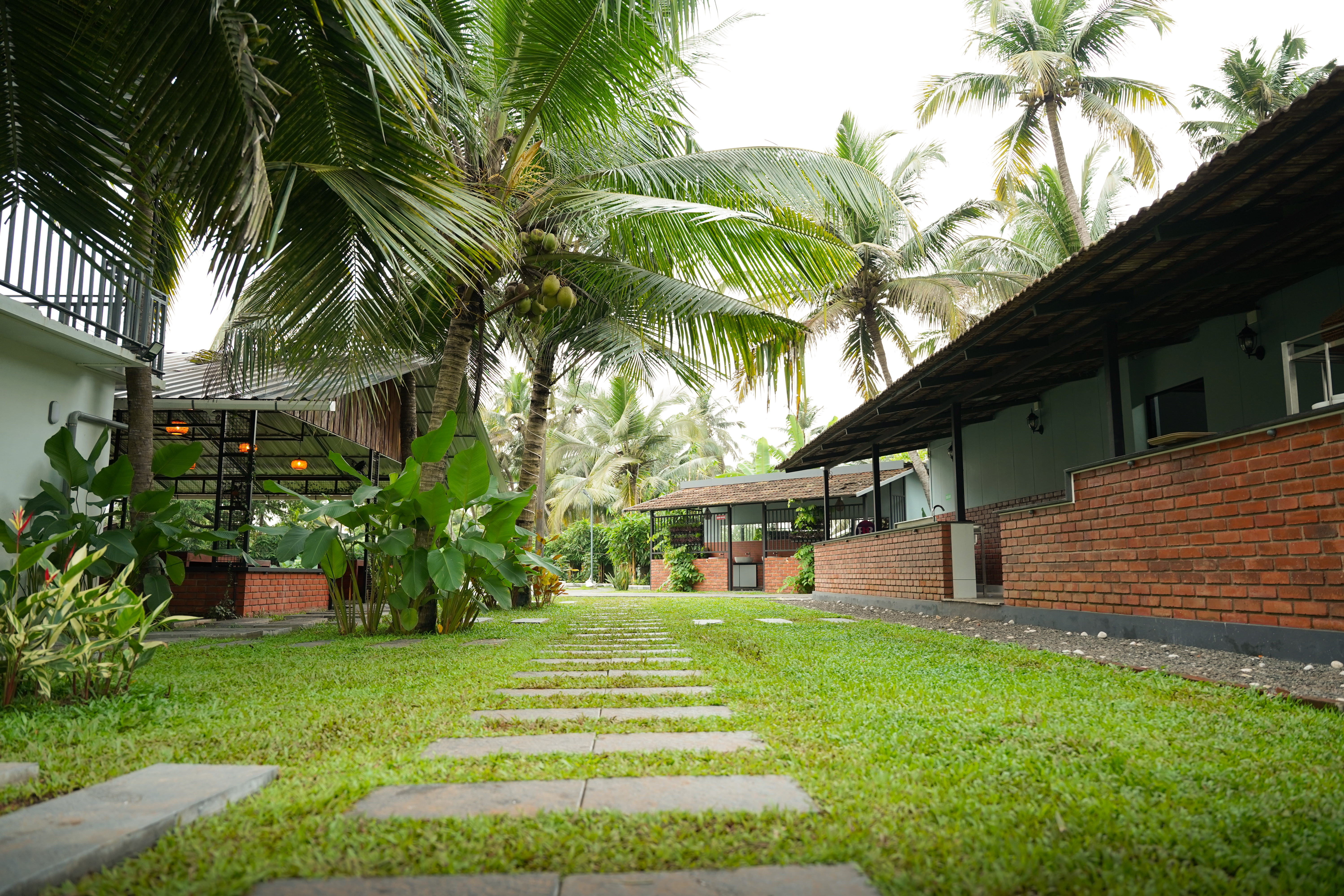 Traditional food served on banana leaf